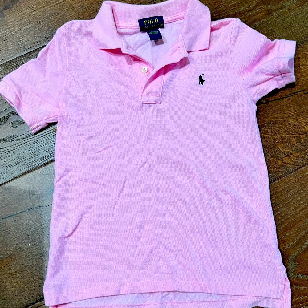 Pink Collar Polo Shirt